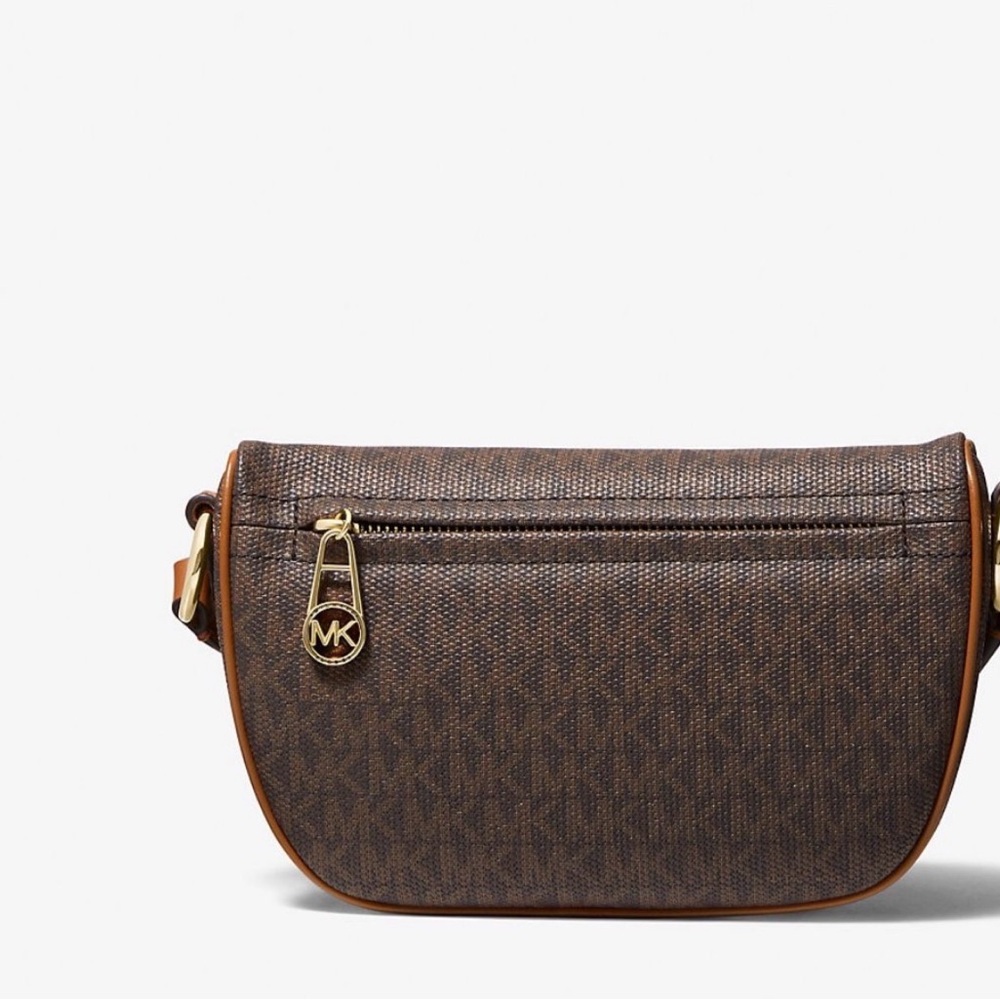 Michael Kors Brown and Gold Crossbody Bag - Picture 2 of 4